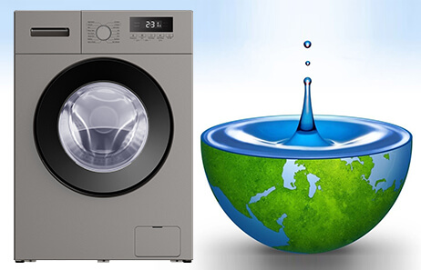 1000 RPM spin extracts water efficiently | 7kg front loader washing machine TWF-70B10LBT-S